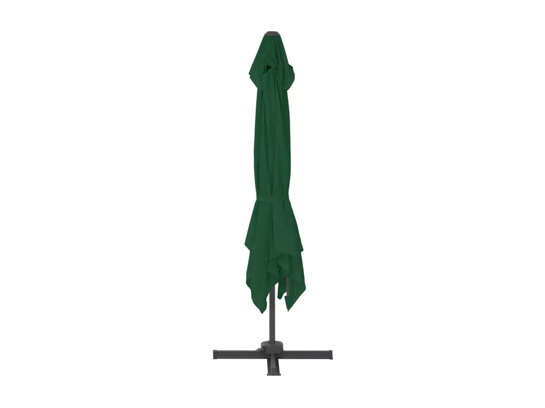 Parasol déporté avec mât en aluminium 400x300 cm vert