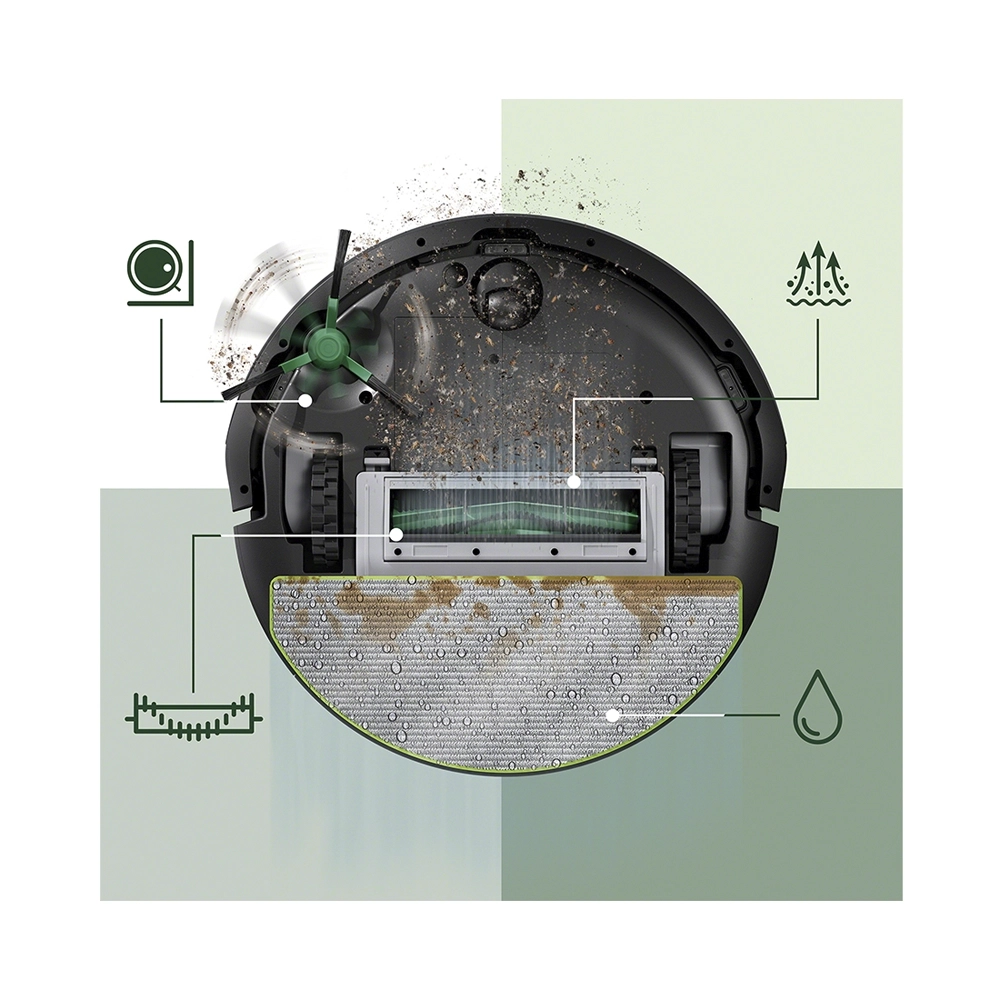 iRobot Roomba 105 Combo Saug- und Wischroboter schwarz