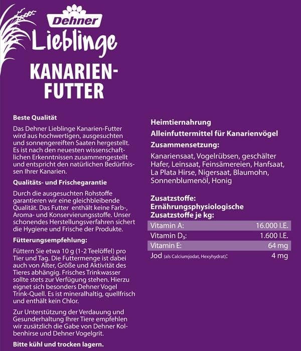 Dehner Lieblinge Kanarienfutter
