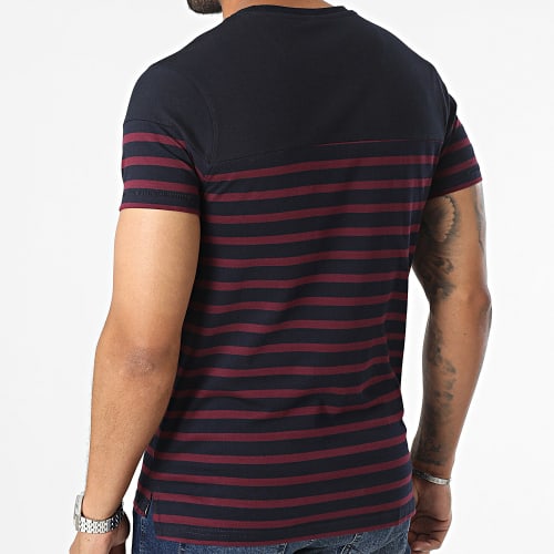 Tee Shirt Poche Dixon Bleu Marine Violet