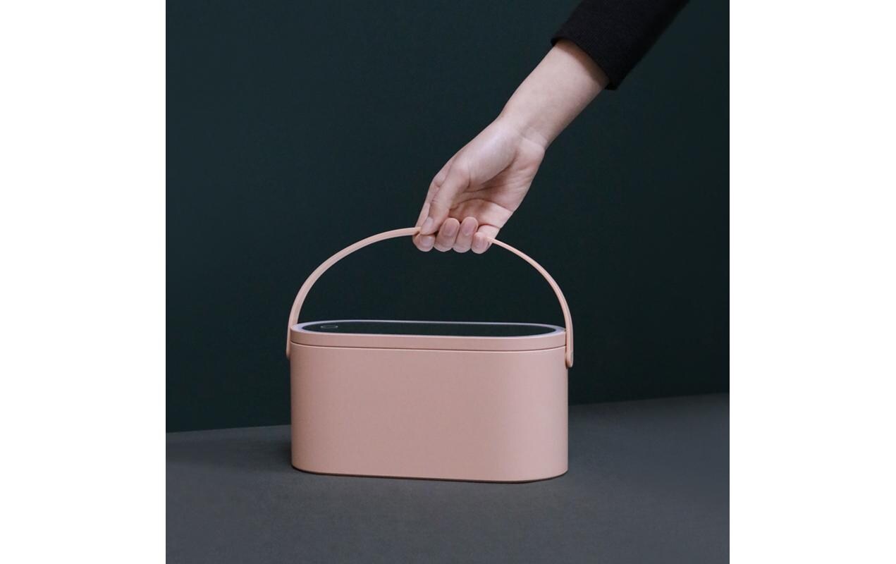 Kosmetikspiegel Magnifique mit Beautycase, Rosa<br>Schminkspiegel mit Beautycase
