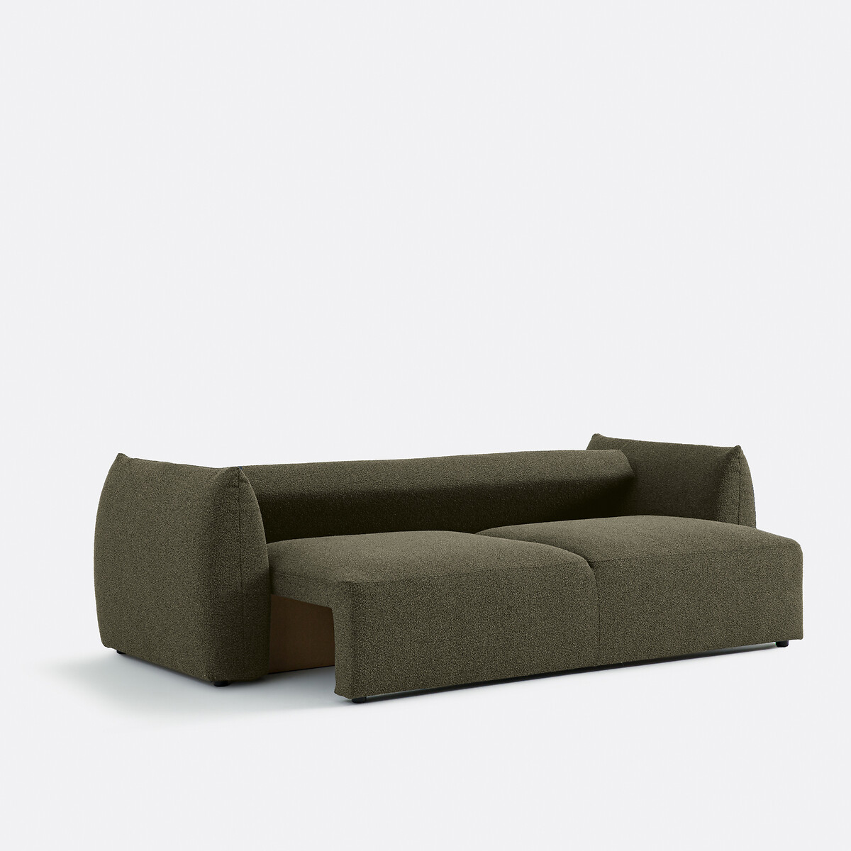 LA REDOUTE INTERIEURS<br>Sofá-cama de 3 lugares em tecido atoalhado fino, Edith