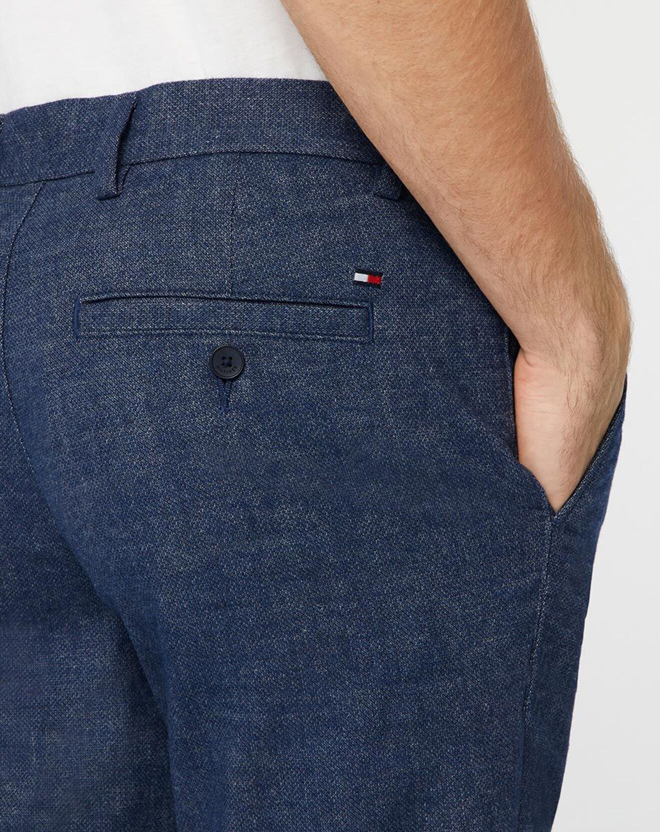 Tommy Hilfiger Pantalon Slim Bleecker Fake Solid Look bleu jean