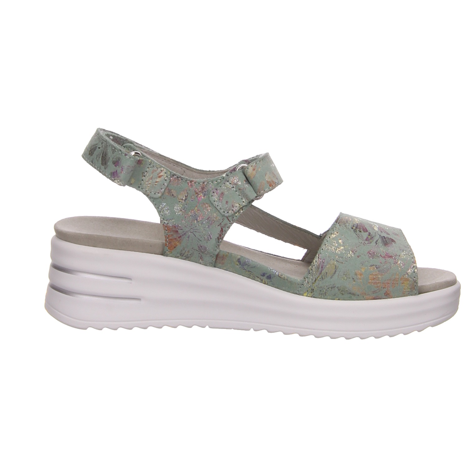 Waldläufer Keilsandalette grün grün