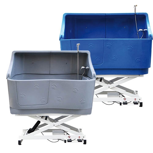 Banheira elétrica basculante para cães Ibanez Glenbath com extensão traseira, COR GRANITO