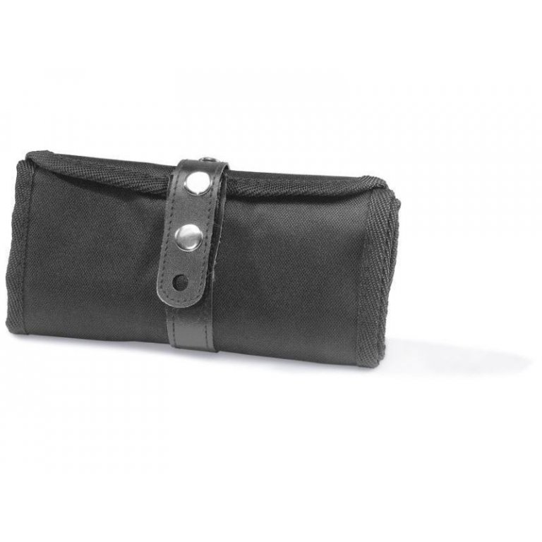 Stifterolle mit Druckknopfverschluss, schwarz