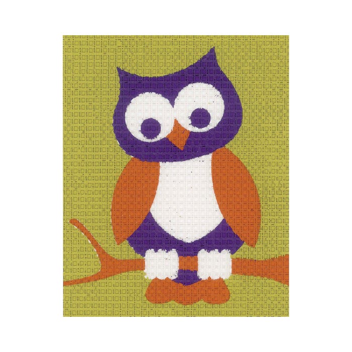 Vervaco-Kids borduurpakket wijze uil 12,5x16cm