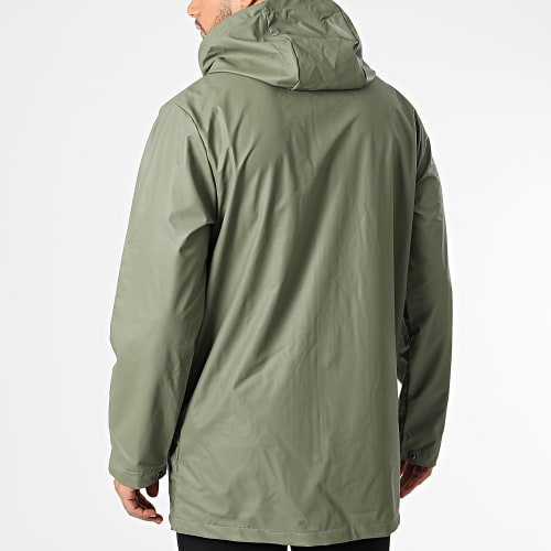 Veste Zippée Capuche Vert Kaki