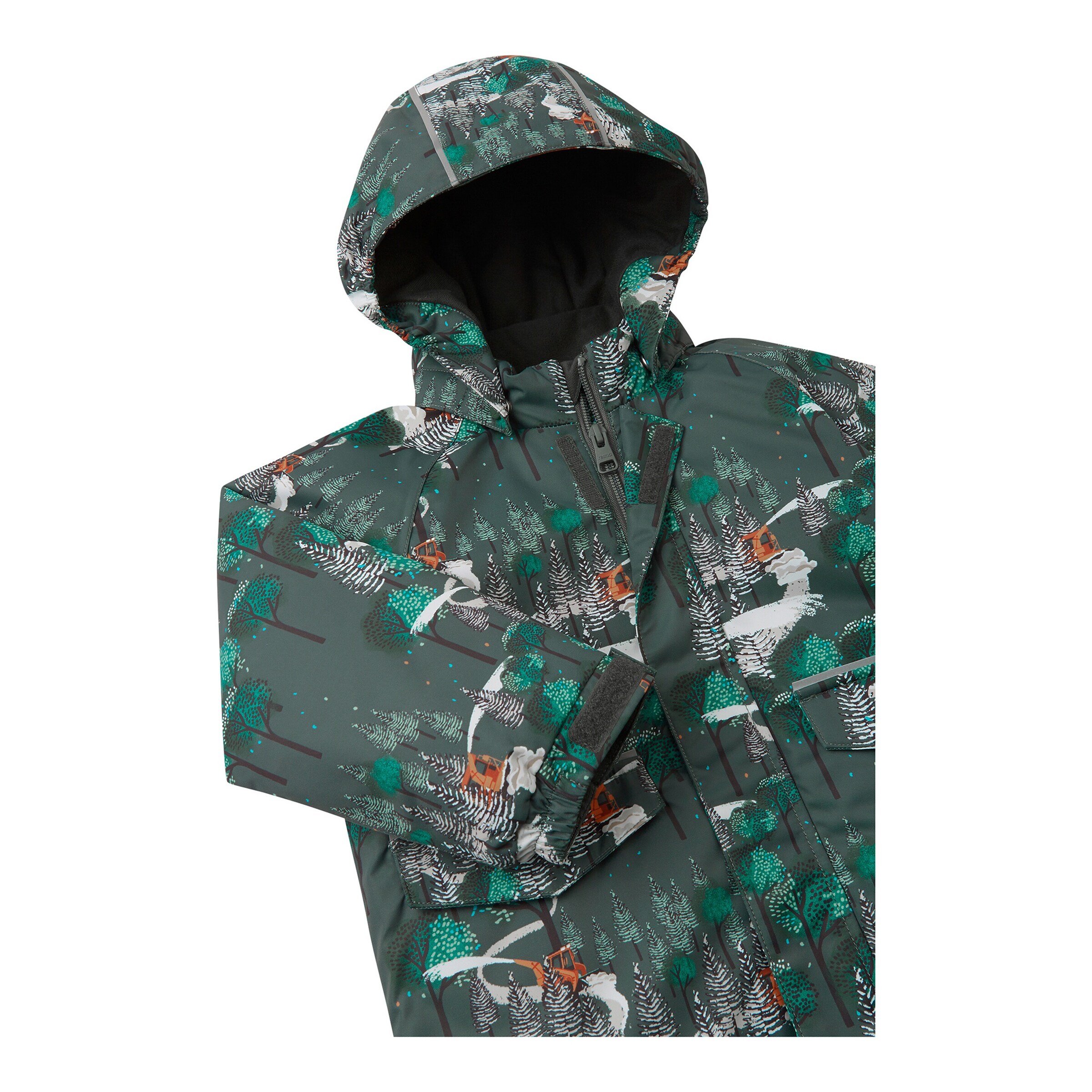 Reima Winterjacke mit Kapuze Wald oliv/grün