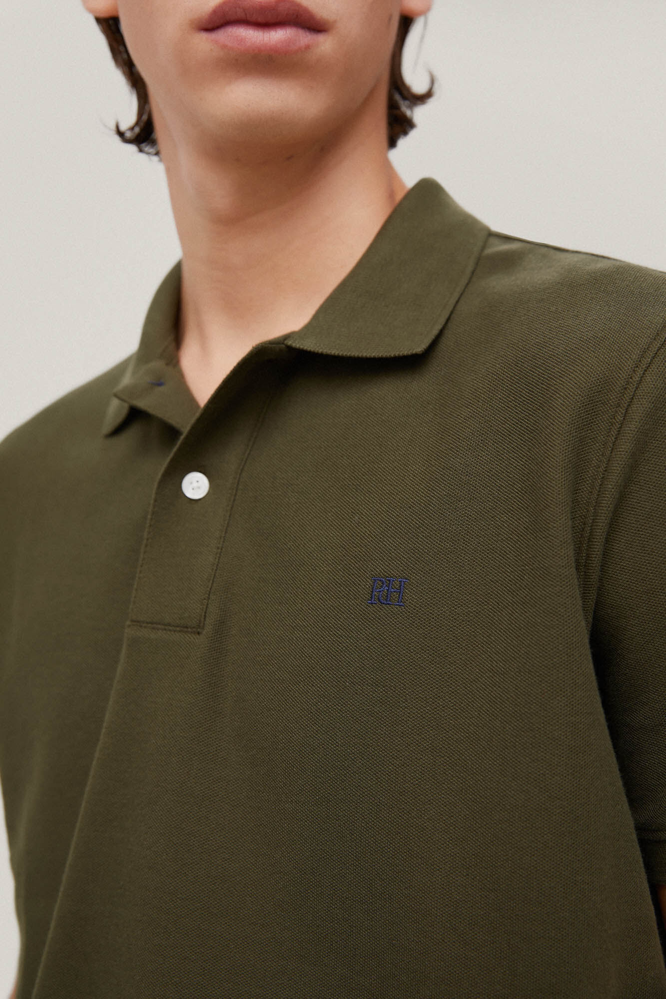 Camisa polo com logotipo - Verde