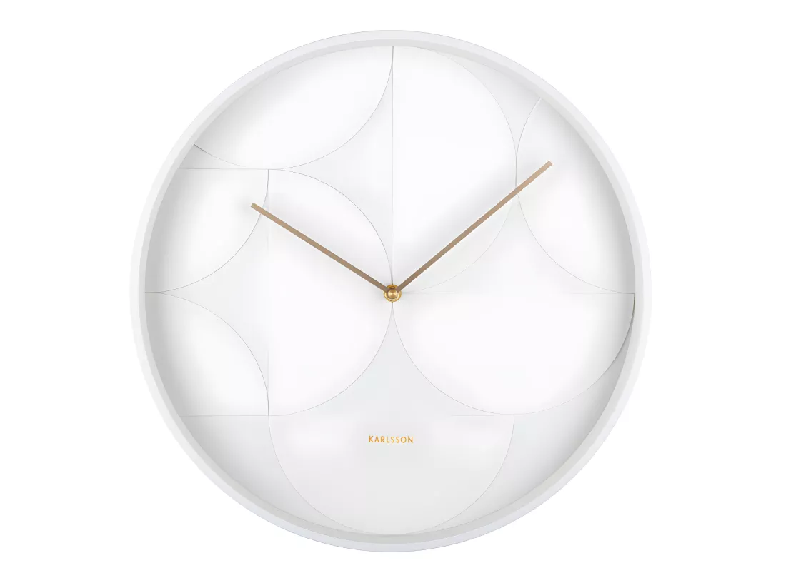 Horloge Echelon Circular D40cm Blanc Present Time