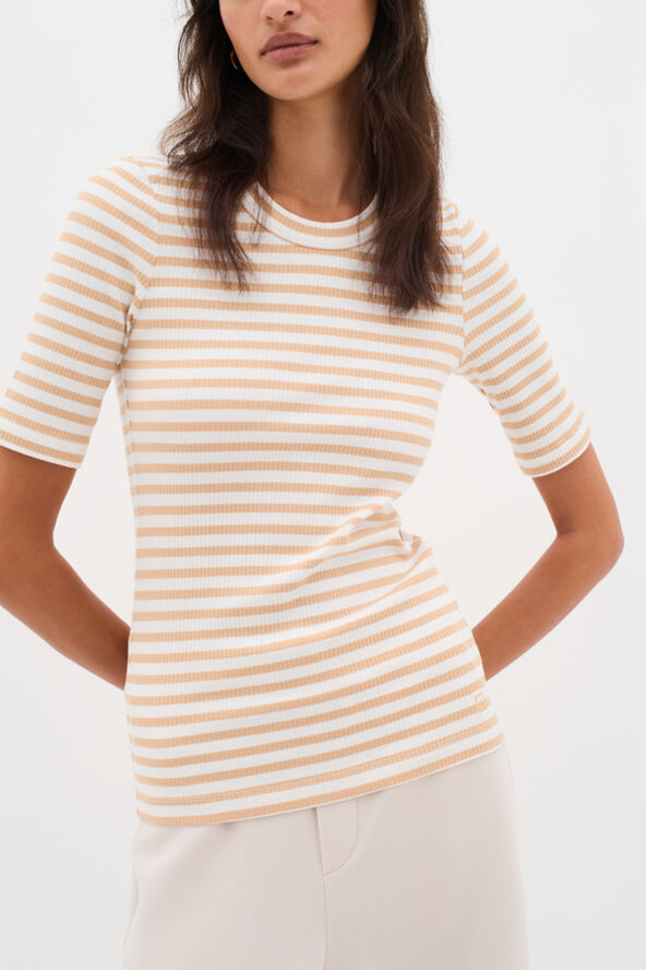 InWear DagnaIW Striped T-Shirt Alabaster/pure white stripe