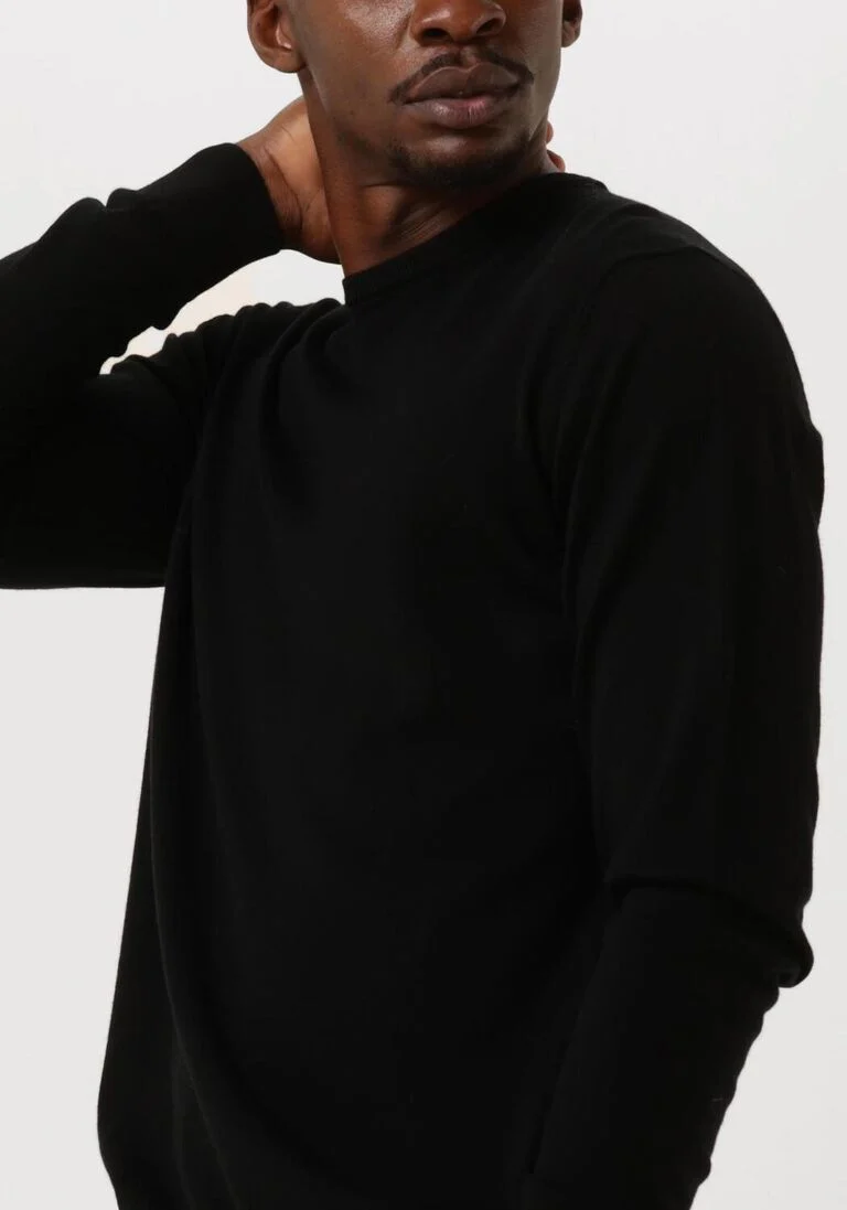 PROFUOMO zwarte profuomo trui pullover crew neck