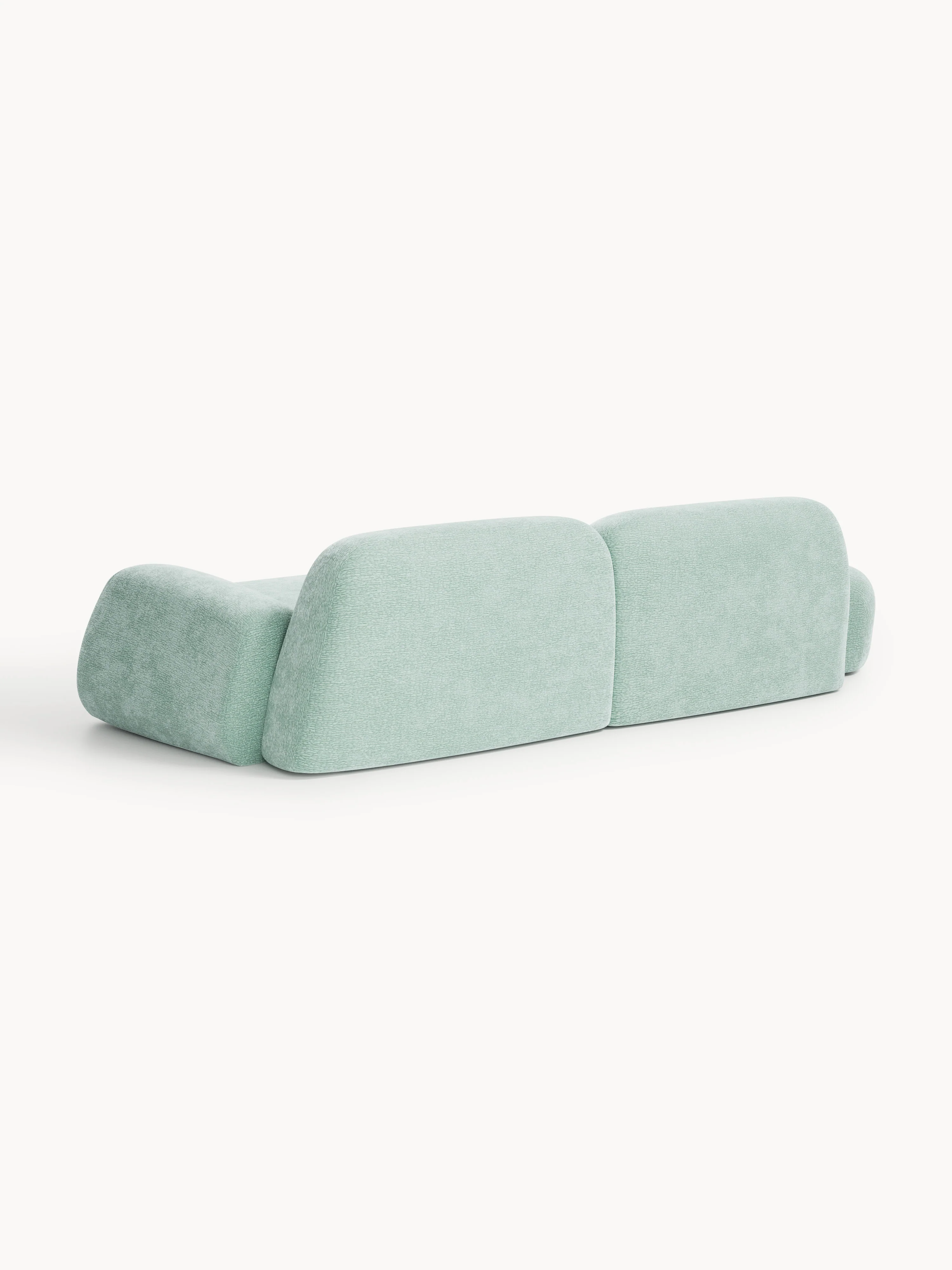 Modulaire teddy chaise longue Wolke (3-zits)