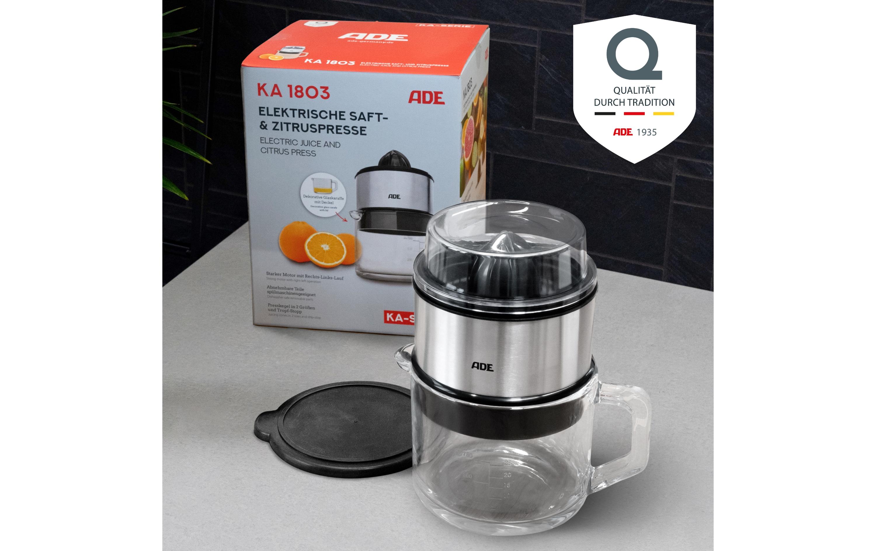 Zitruspresse KA 1803 Schwarz/WeissADE Elektrische Saft- und Zitruspresse