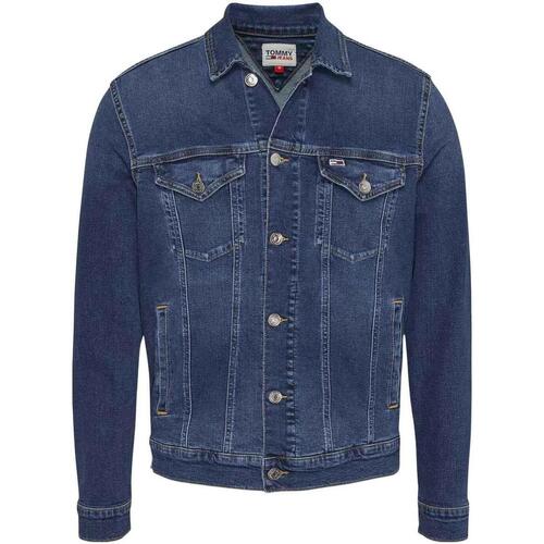Tommy Jeans - REGULAR TRUCKER JKT BG1157 Azul