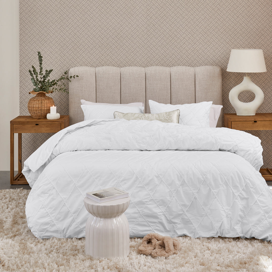 Riviera Maison - RM Elegance white 140x200|220 - Wit