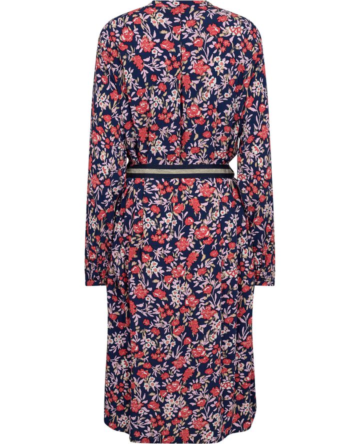 Saint Tropez PeléSZ Shirt Dress Hibiscus backyard floral
