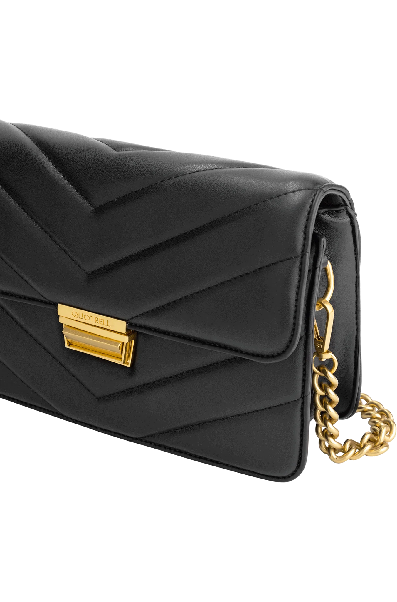 Quotrell Savona Tas Dames Zwart/Goud