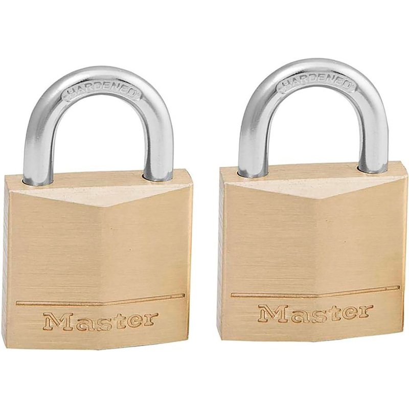 Cadenas en laiton massif 30 mm Master Lock 130EURT – Lot de 2