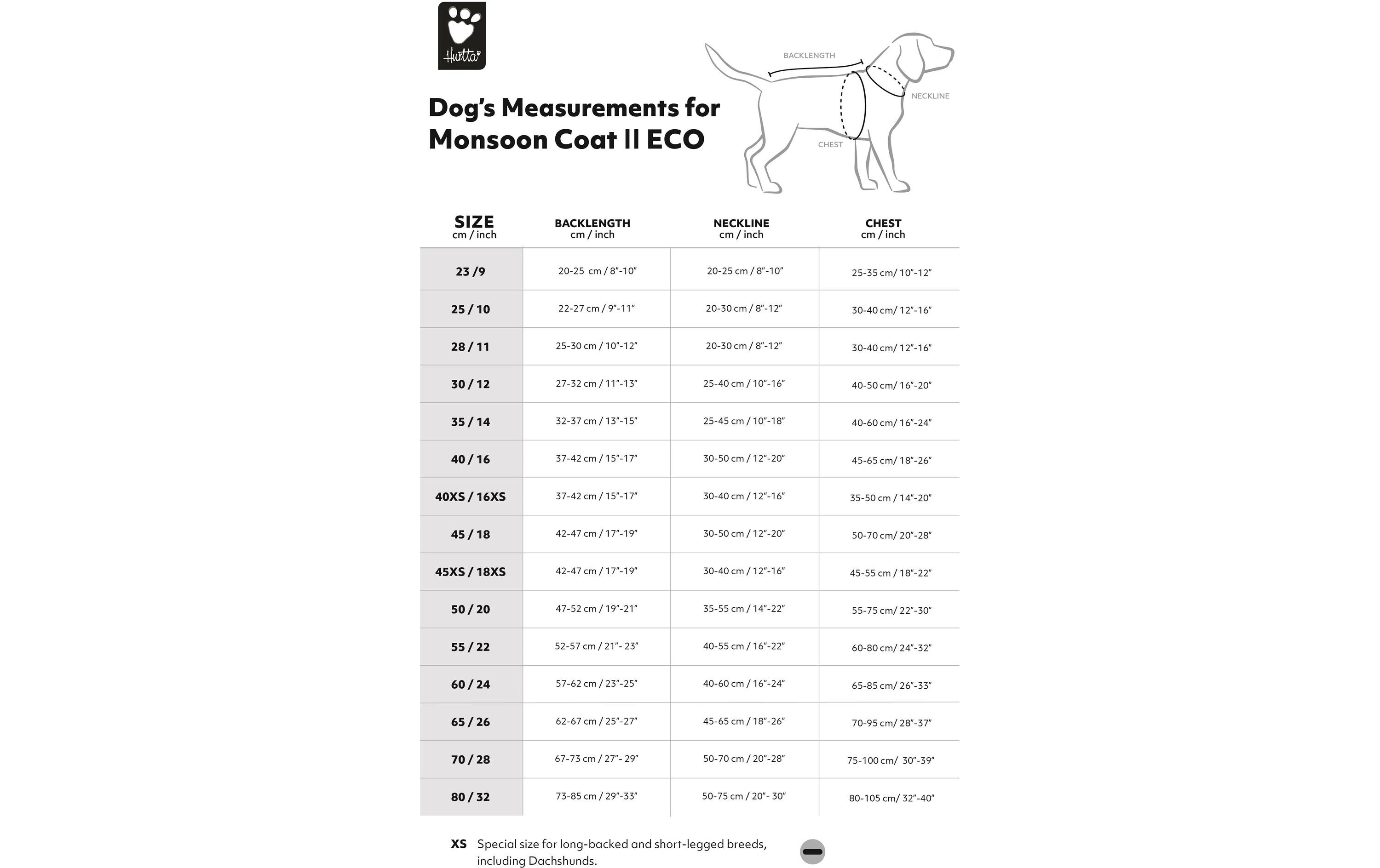 Regenmantel Monsoon V2 Eco Pink, 80 cm<br>Hundebekleidung