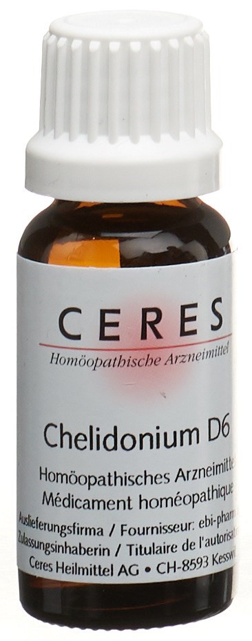 CERES Chelidonium 6 D<br>20 ml, Flasche, Dilution, Dilution