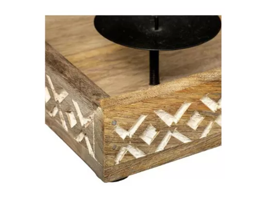 Photophore en Bois 