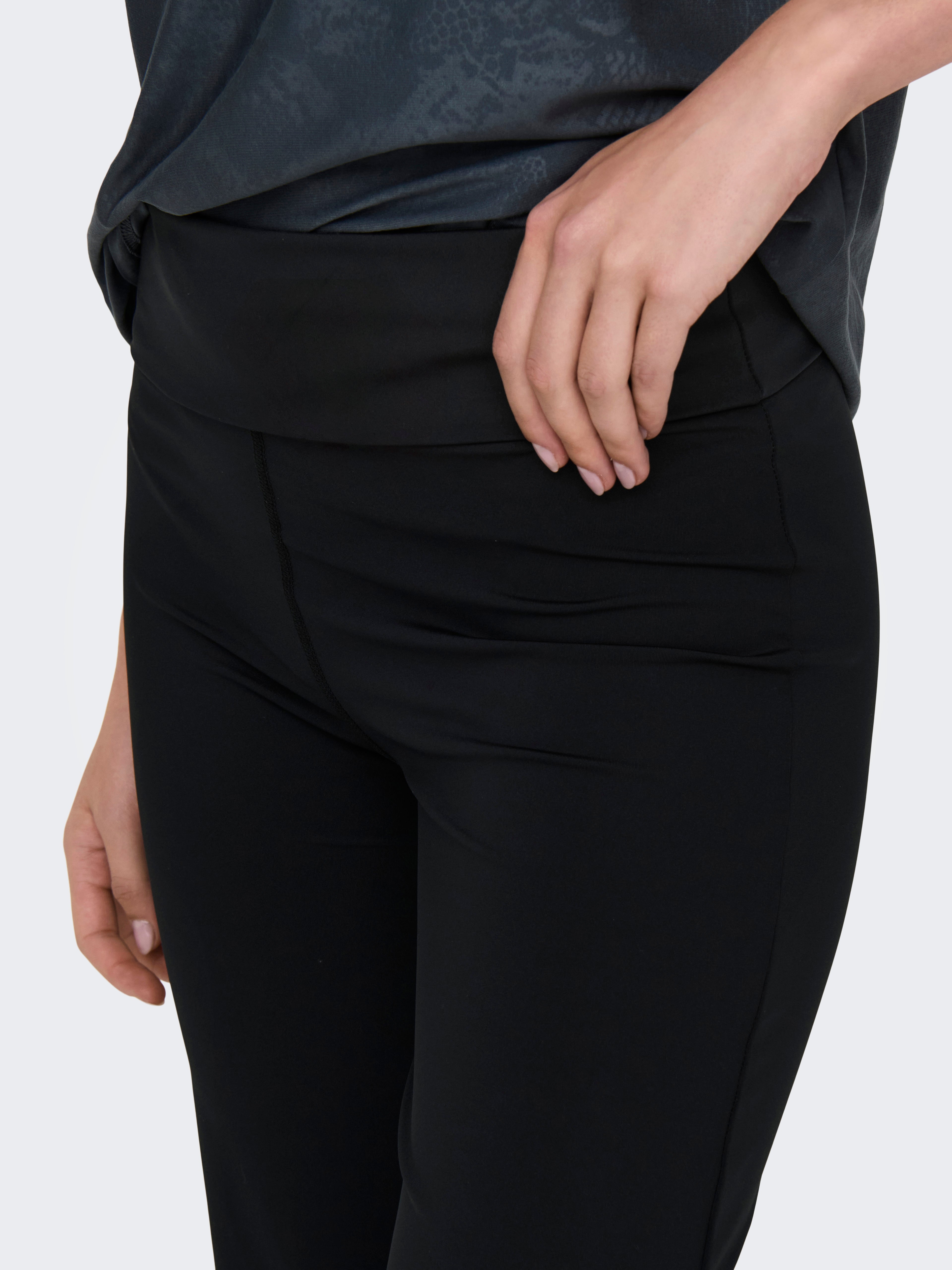 ONPFOLD-2 Hohe Taille Gerade geschnitten Hose Black