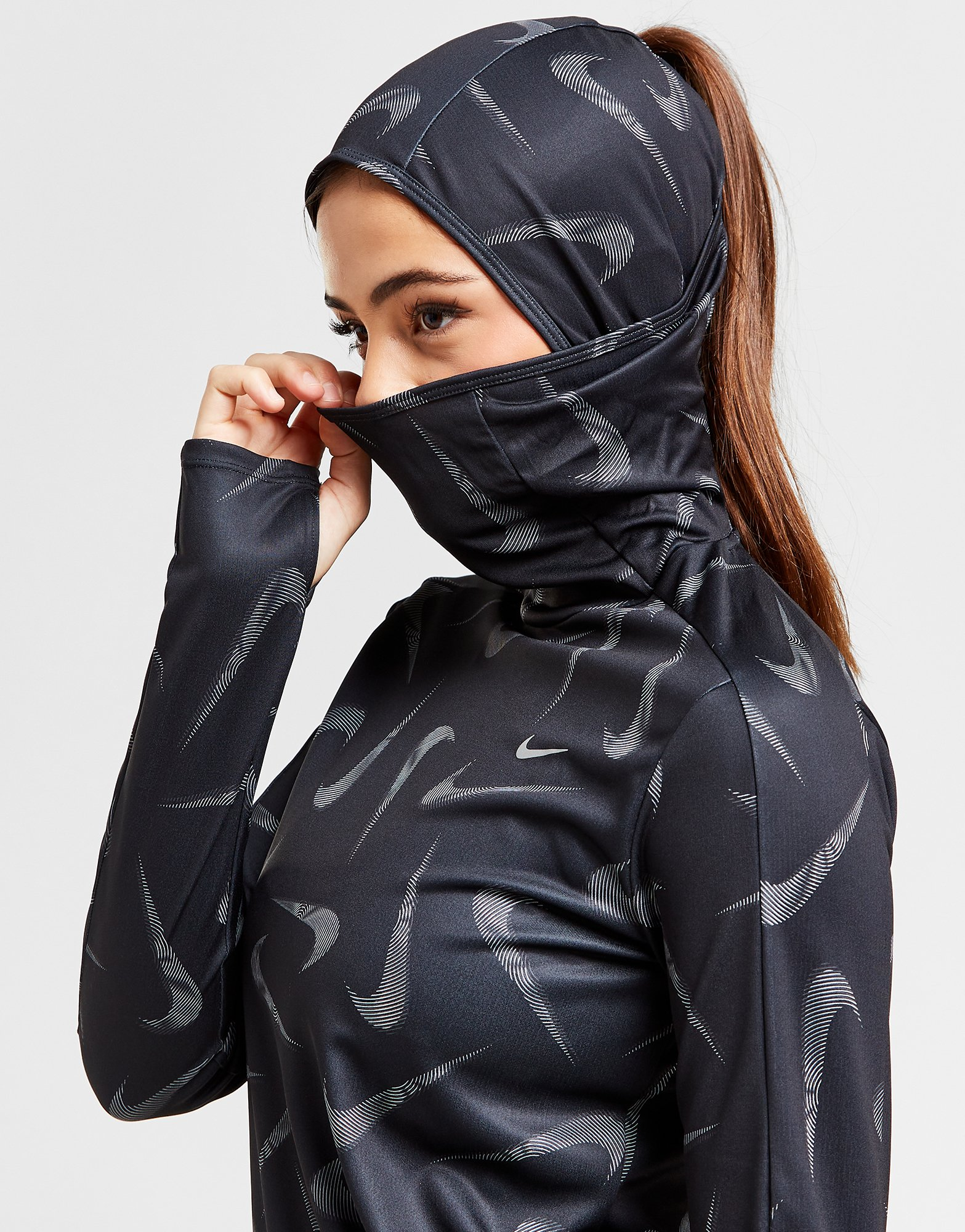 Nike Training Pacer All Over Print Overhead Hoodie
