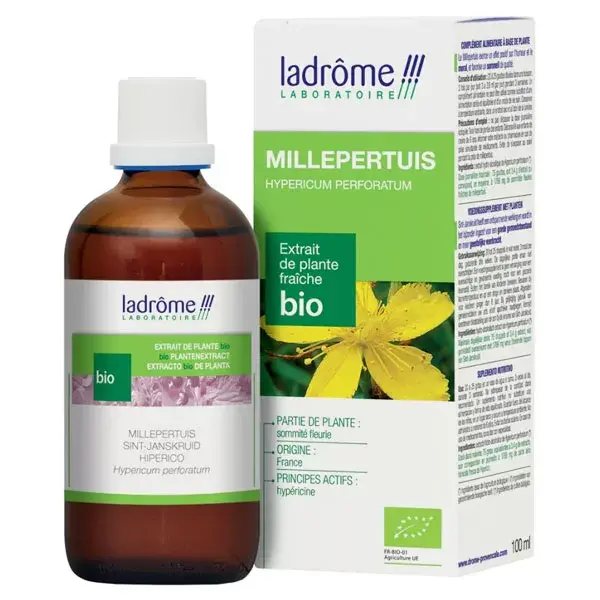 Extrato orgânico de erva-de-são-joão fresca Ladrome 100ml