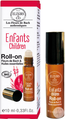 Elixirs&Co Enfants Les Fleurs De Bach Et Huiles Essentielles Bio Roll-On 10ml