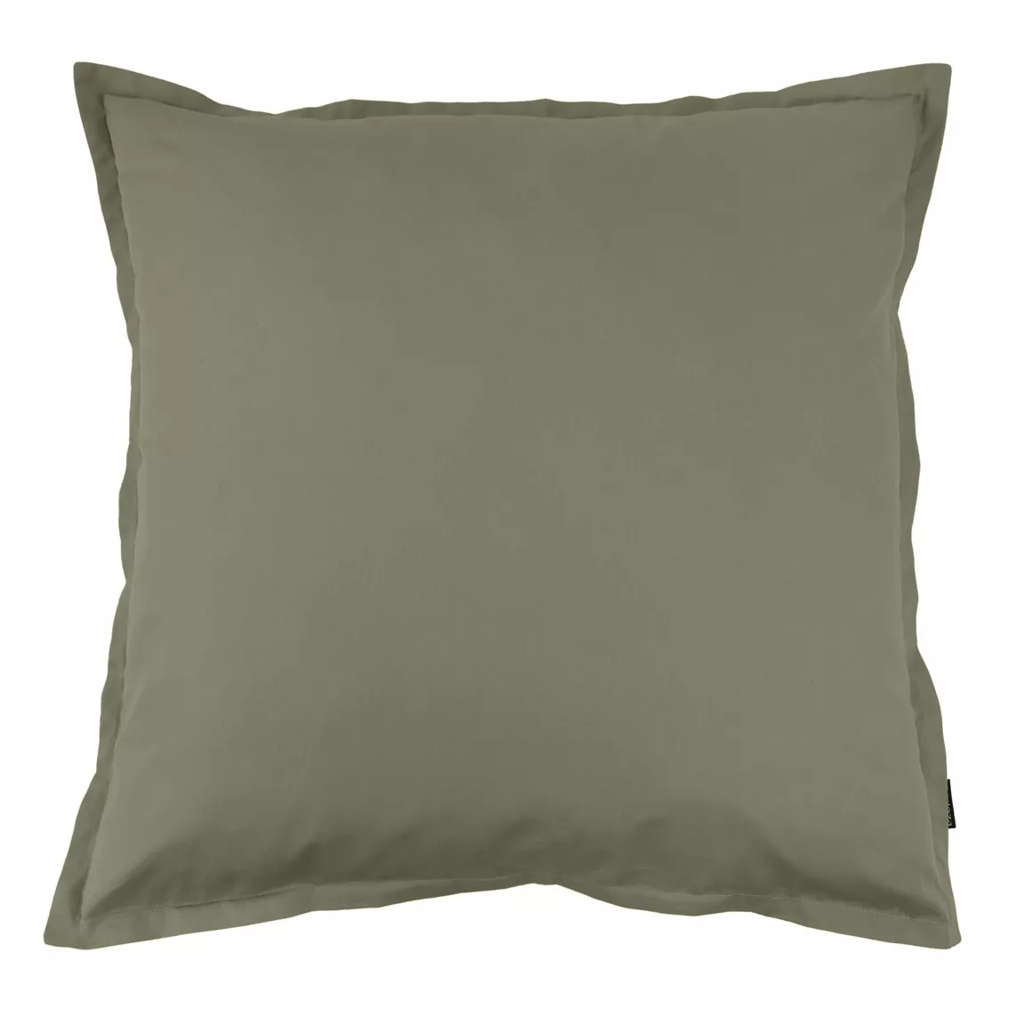 Taie d'oreiller carrée percale de coton (80 x 80 cm) Cali Vert romarin