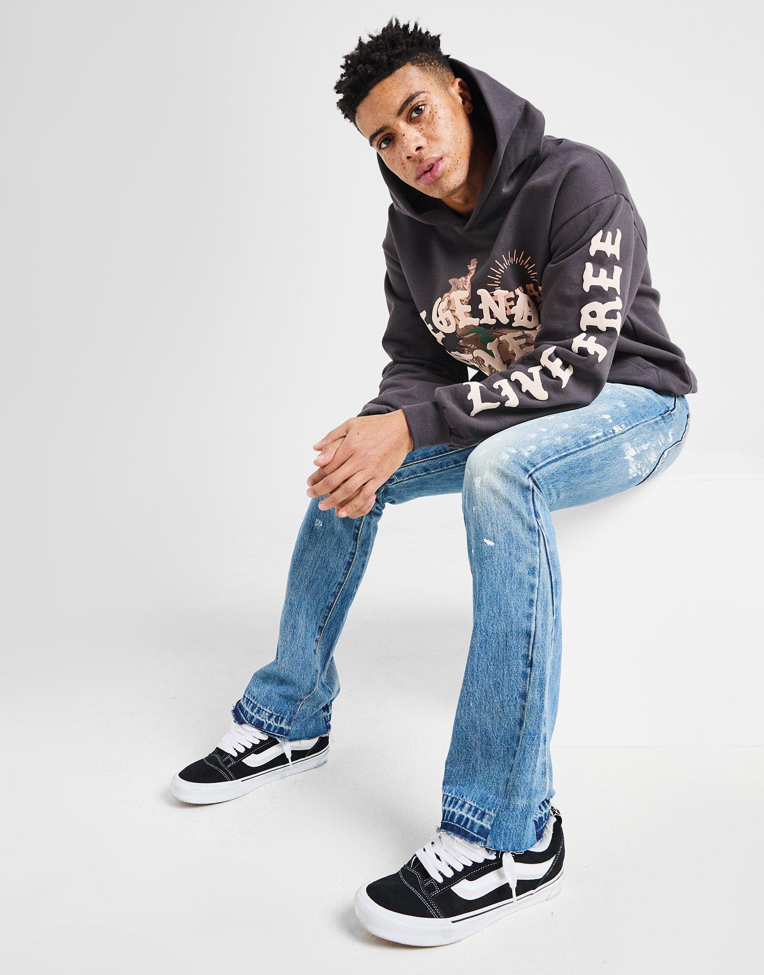 mnml Jean Denim Flare Homme