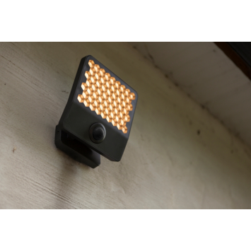 LUTEC wandlamp Atlantis donkergrijs 23,5W met bewegingssensor