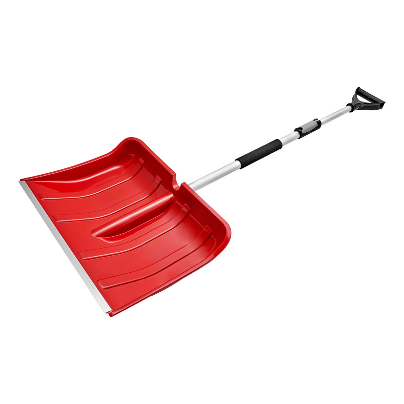 Snøskuffe med teleskophåndtak i aluminium 122-160 cm