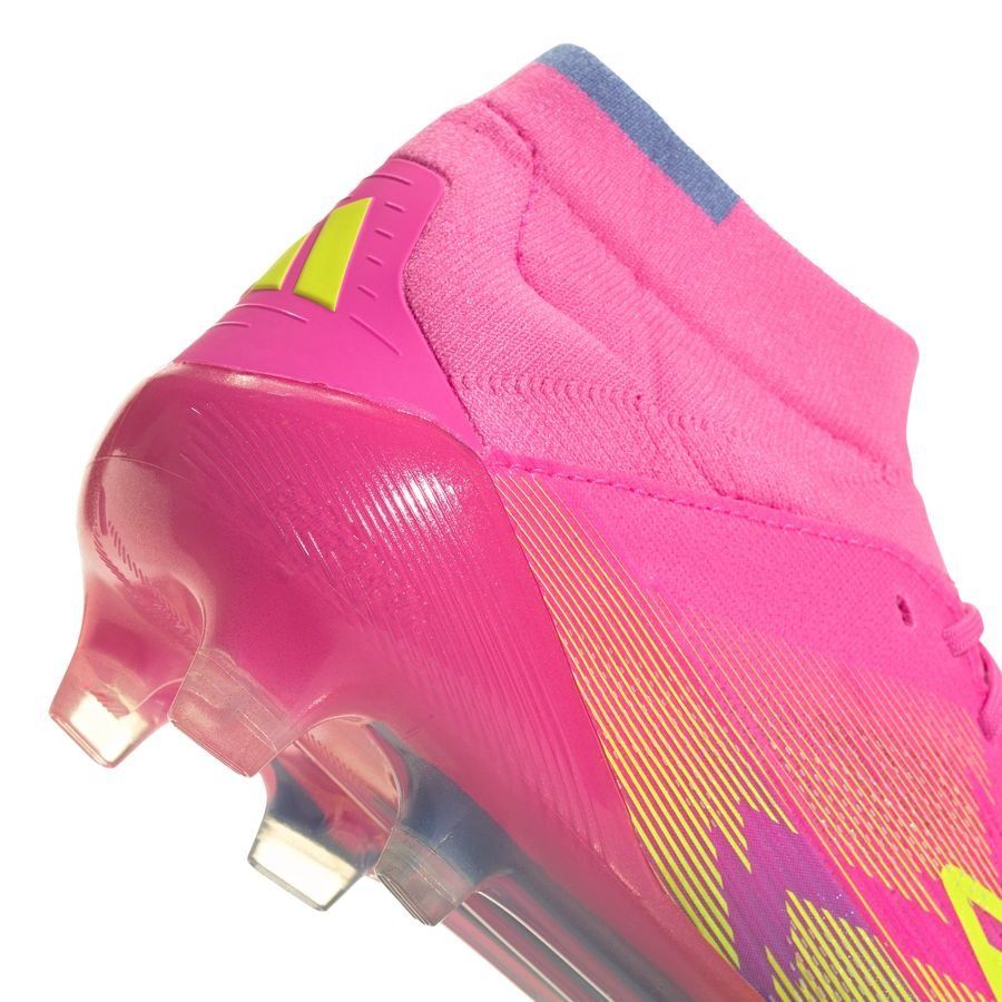 adidas F50 Elite Mid FG Mystic Victory - Lucid Pink/Lucid Lemon/Blue Fusion