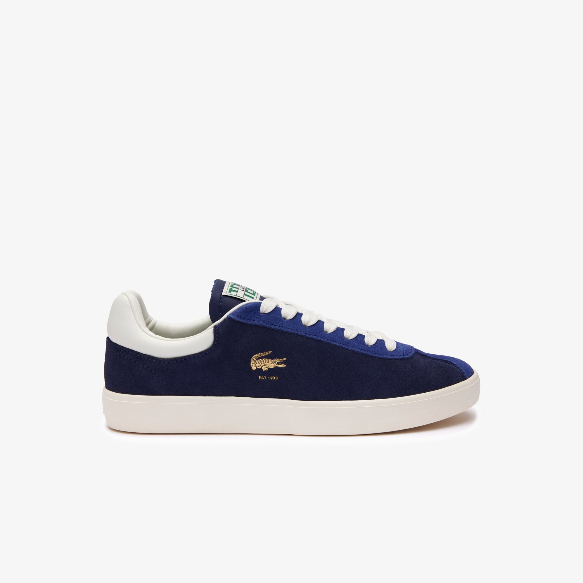 Sneakers Baseshot femme en cuir velours premium Sneakers - Bleu - Lacoste - Femme