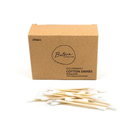 Betereproducten Bamboe Wattenstaafjes (200 stuks)