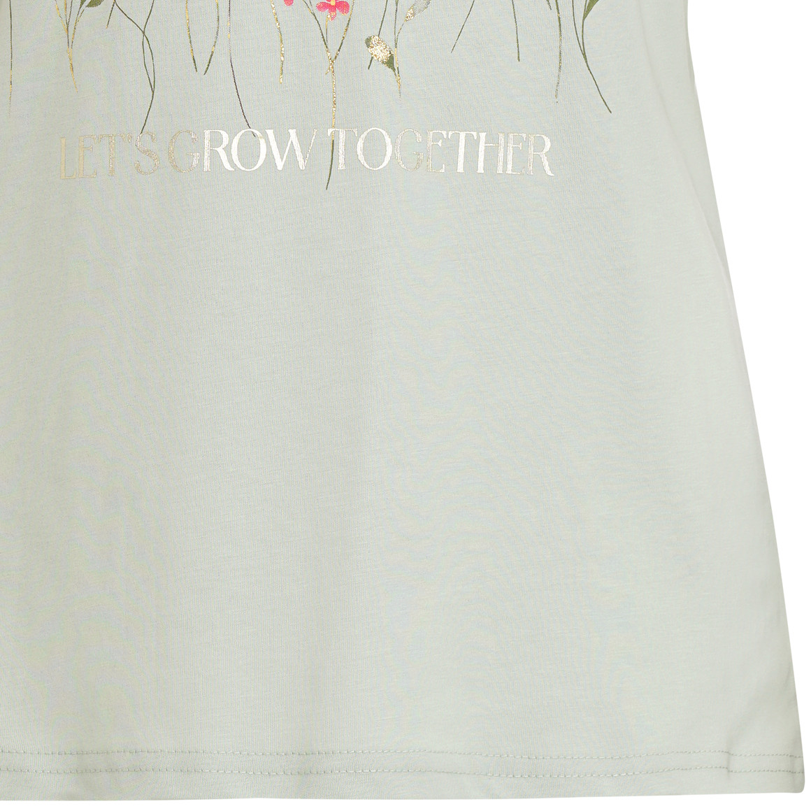 Gina Benotti Damen T-Shirt mit Blumen-Print salbei