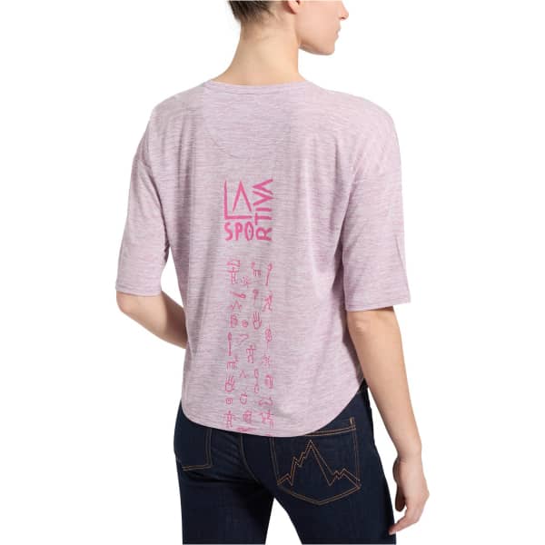 T-shirt escalade LA SPORTIVA CAVE PAINT T-SHIRT W ROSE ROSE