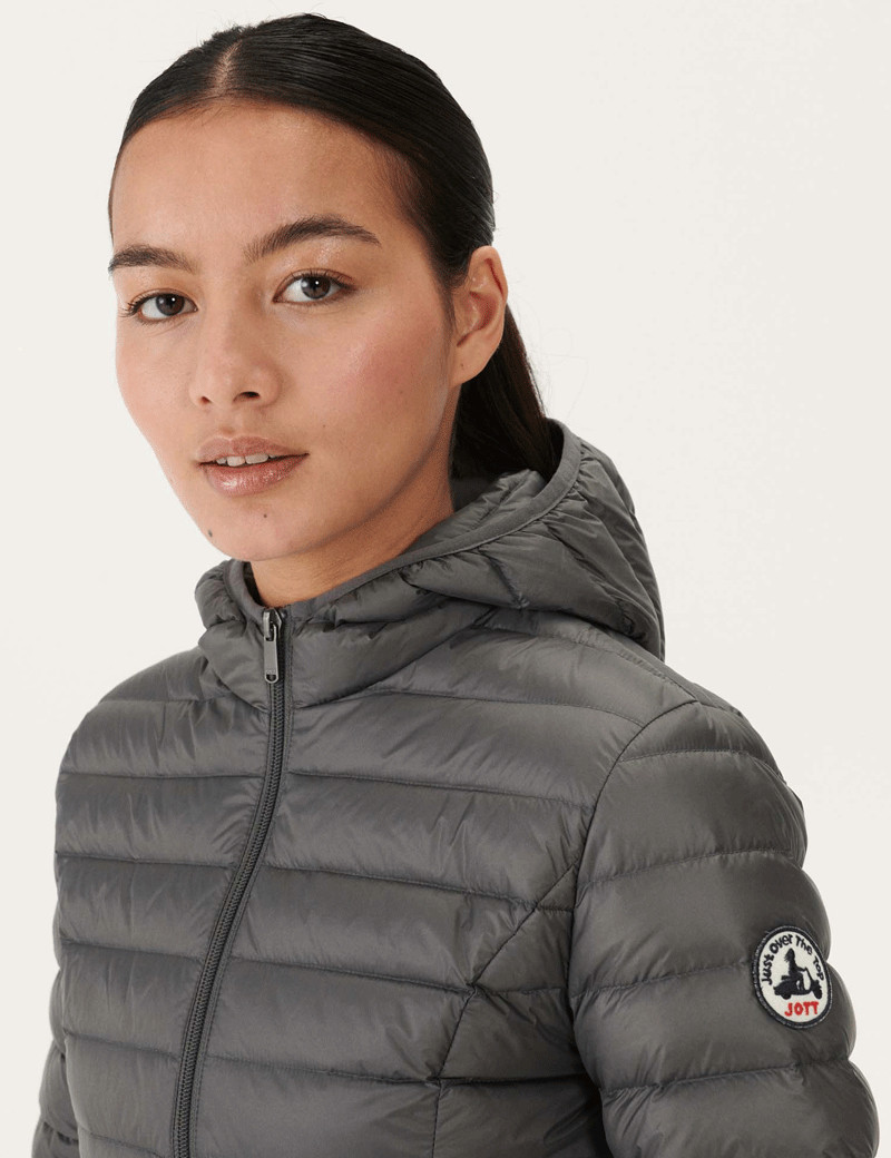 JOTT DOUDOUNE FEMME CAPUCHE CLOÉ ANTHRACITE