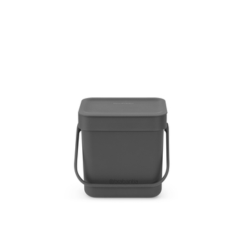 Brabantia afvalemmer Sort & Go 3L grijs