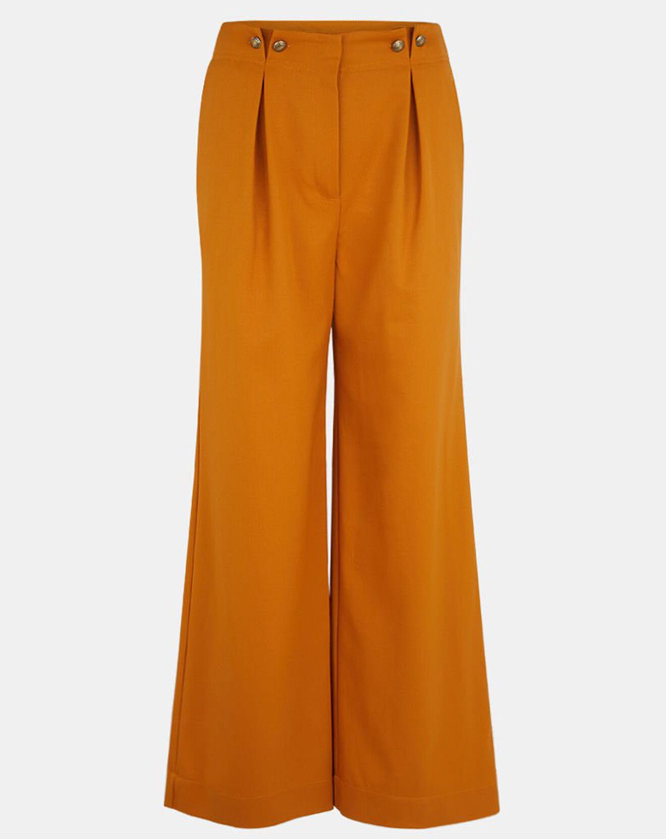 Jodhpur Pantalon en Laine mélangée Amor Marin large orange