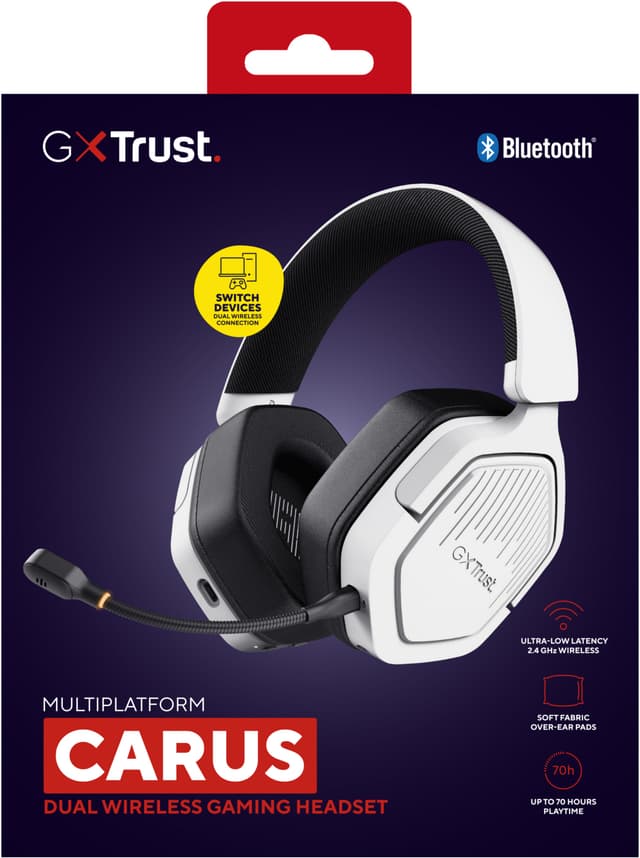 Trust GXT493W Carus trådløst gaming headset