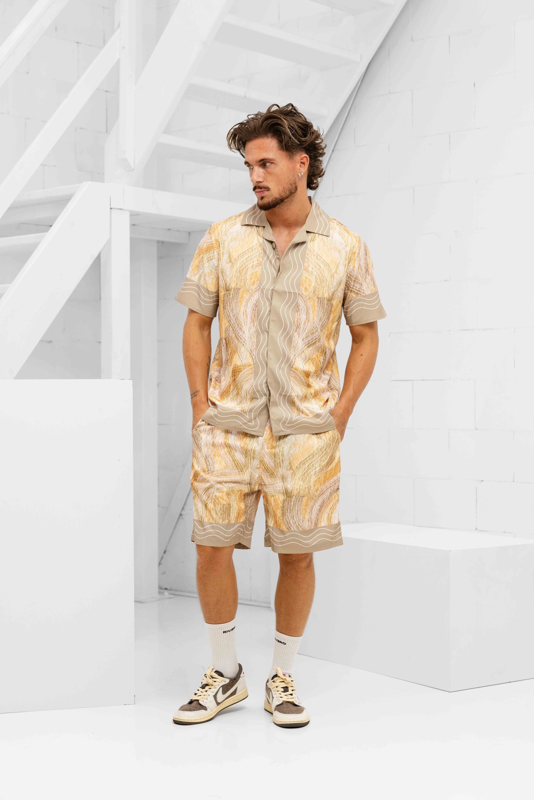Project X Paris Chemise Fluide Zomerset Heren Beige