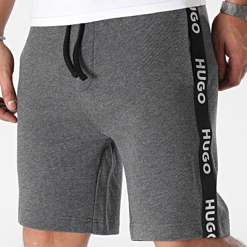 Short Jogging A Bandes Sporty Logo 50496996 Gris Anthracite Chiné