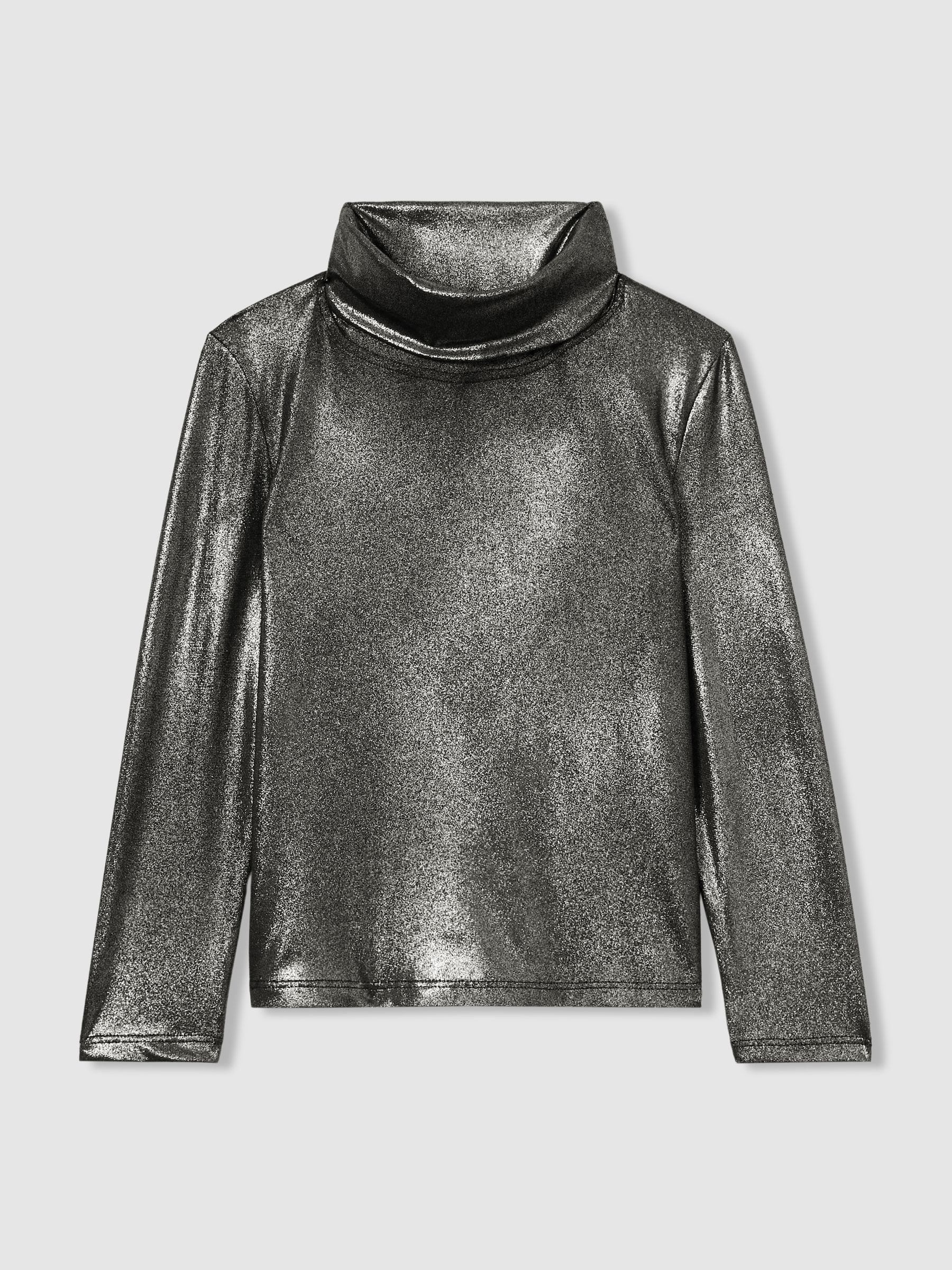 Reiss Casey top met rolkraag en draadpatroon