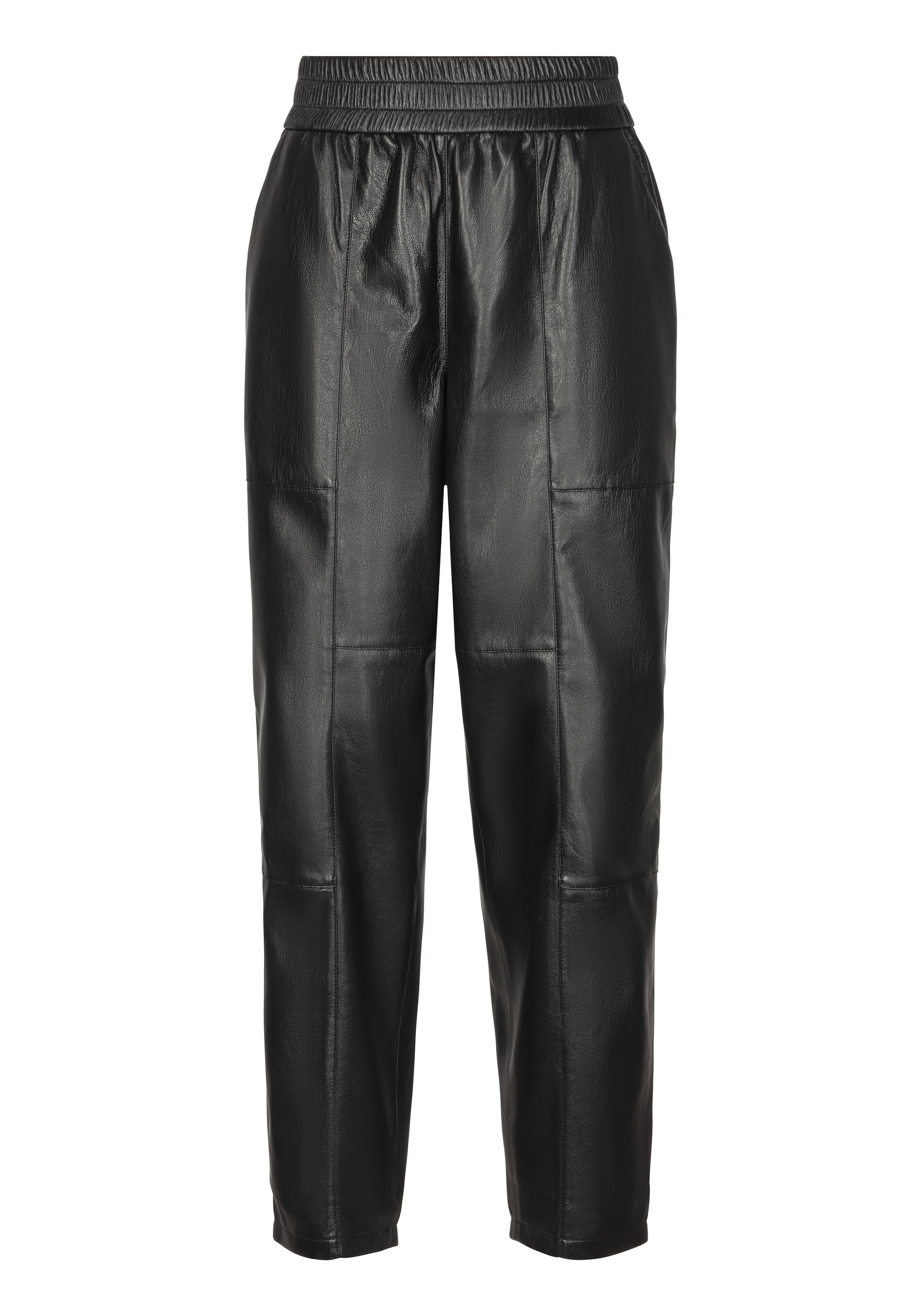 BOSS ORANGE Lederimitathose »Taiya2 Premium Damenmode«  mit elastischem Taillenbund