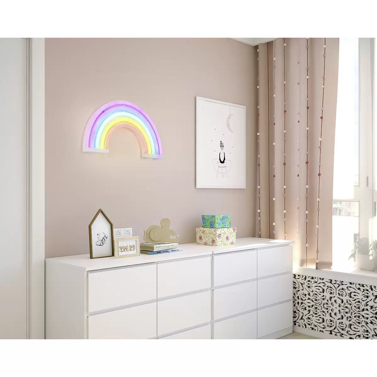 LED-Dekoleuchte Sienna weiss