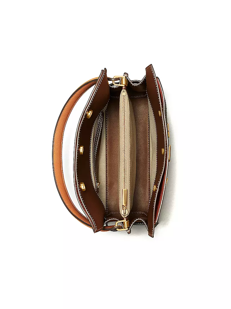 TORY BURCH Ledertasche - Double Bag Small  schwarz